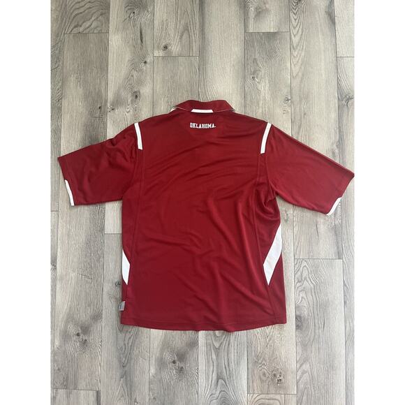 Vintage Nike Team Oklahoma Sooners Maroon Polo Shirt Men's Medium - Picture 2 of 5